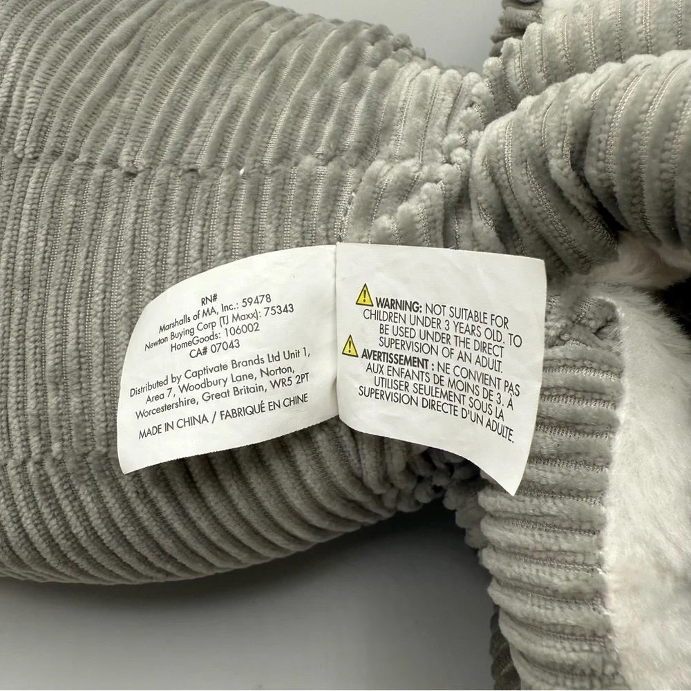 Gray Plush Bean Bag Octopus Toy‎